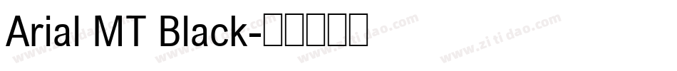Arial MT Black字体转换